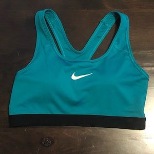 Teal Nike Sports Bra - Medium